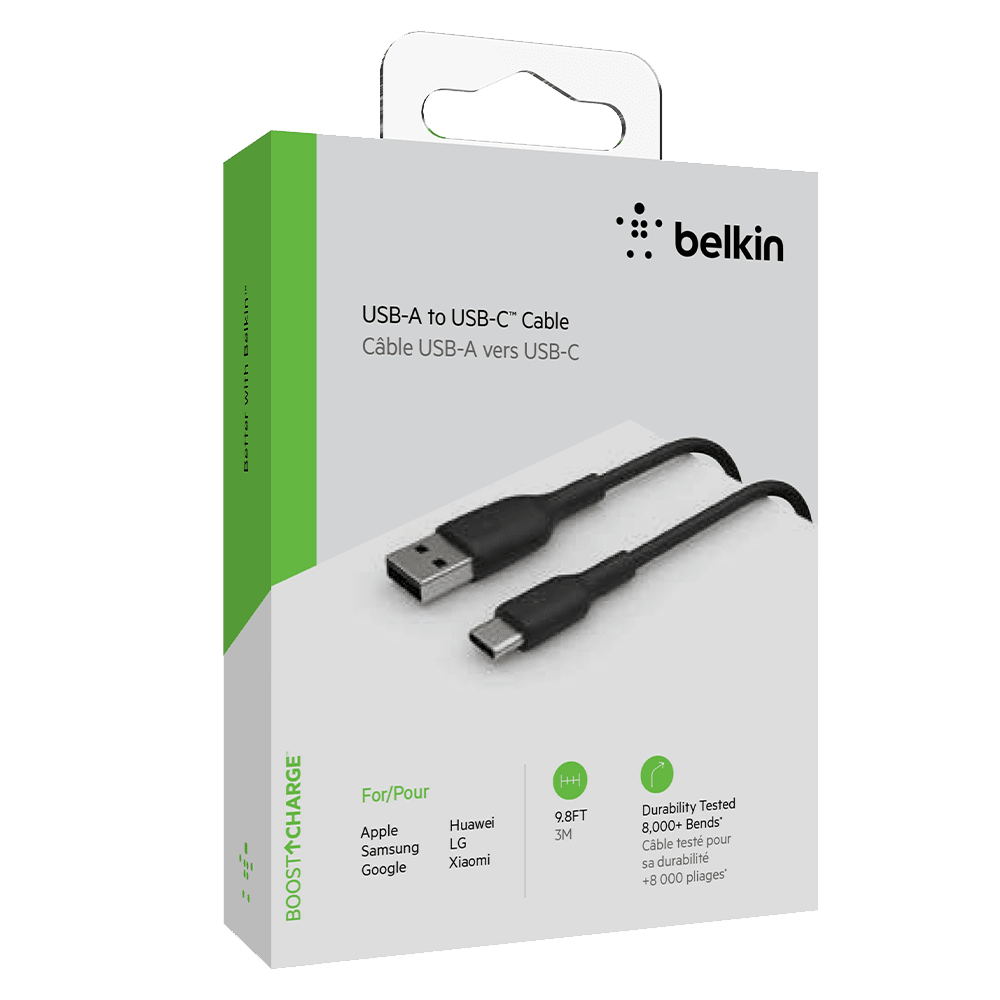 Wholesale cell phone accessory Belkin - Boost Up Charge USB A to USB C Cable 10ft - Black