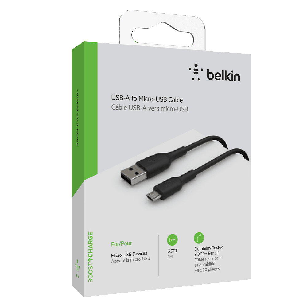 Wholesale cell phone accessory Belkin - Boost Up Charge USB A to Micro USB Cable 3ft - Black