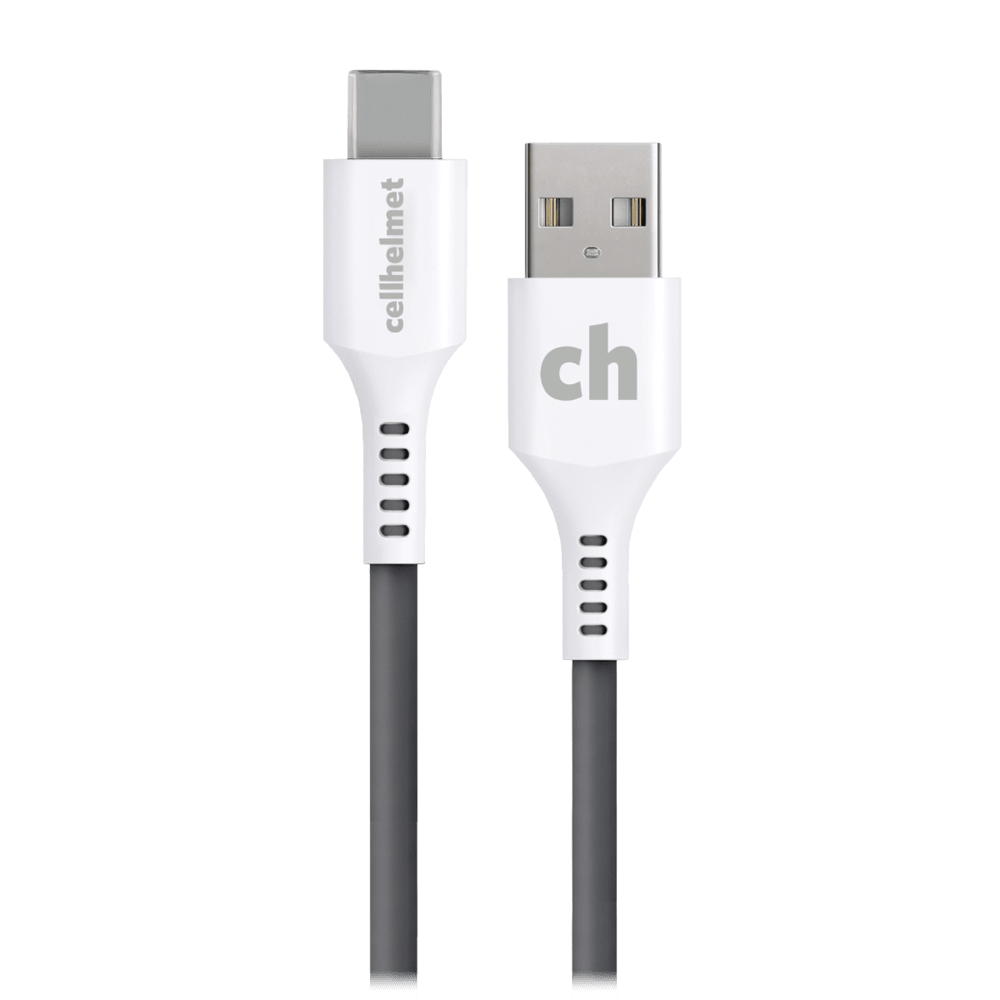 Wholesale cell phone accessory cellhelmet - Type A to Type C Cable 10ft - Gray