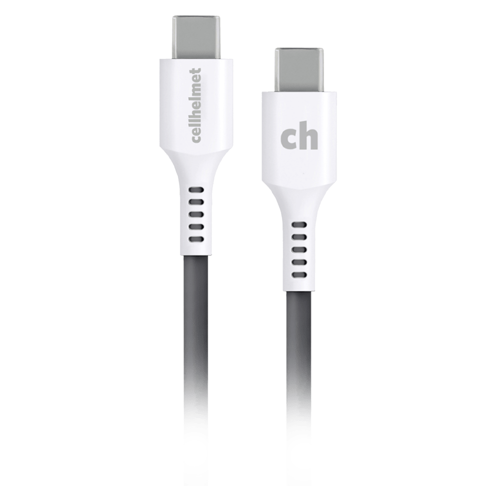 chargeSync USB Type C Usb C To Usb C Flat Cable 3.3ft Grey