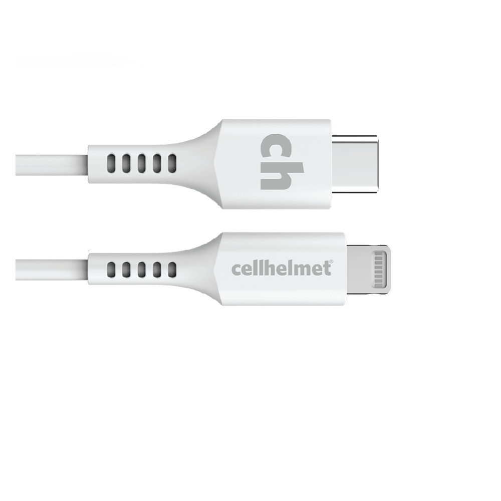 Wholesale cell phone accessory cellhelmet - USB C to Apple Lightning Cable 3ft - White