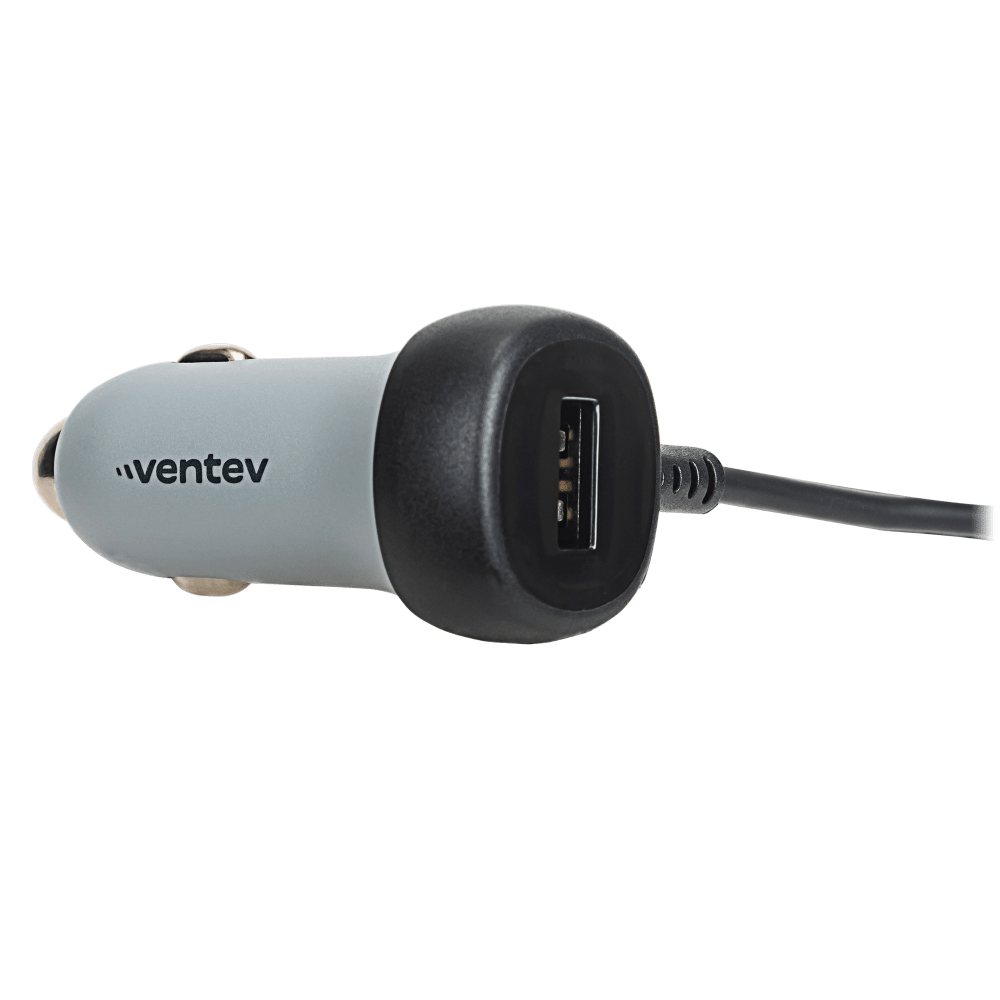 Wholesale cell phone accessory Ventev - 12W USB-A Car Charger with attached 15W Apple Lightning