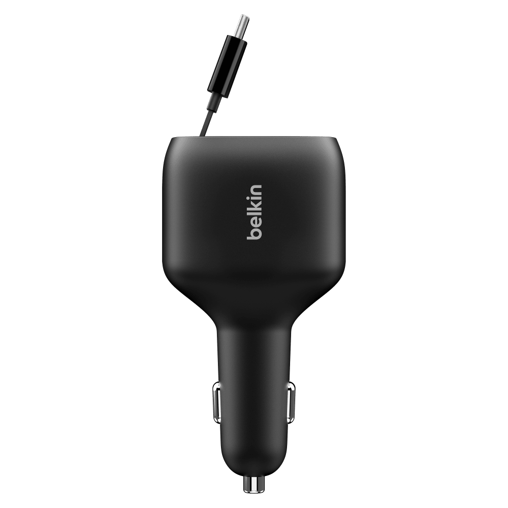 Wholesale cell phone accessory Belkin - BoostCharge Retractable Car Charger 75W - Black
