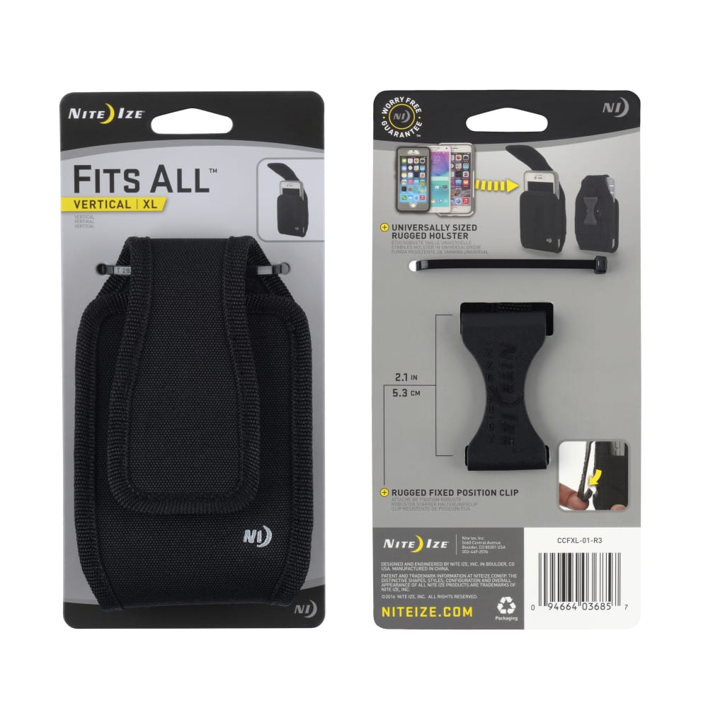 Wholesale cell phone accessory Nite Ize - Fits All XL Vertical Pouch - Black