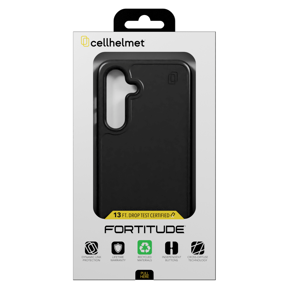 Wholesale cell phone accessory cellhelmet - Fortitude Case for Samsung Galaxy S24 - Onyx Black