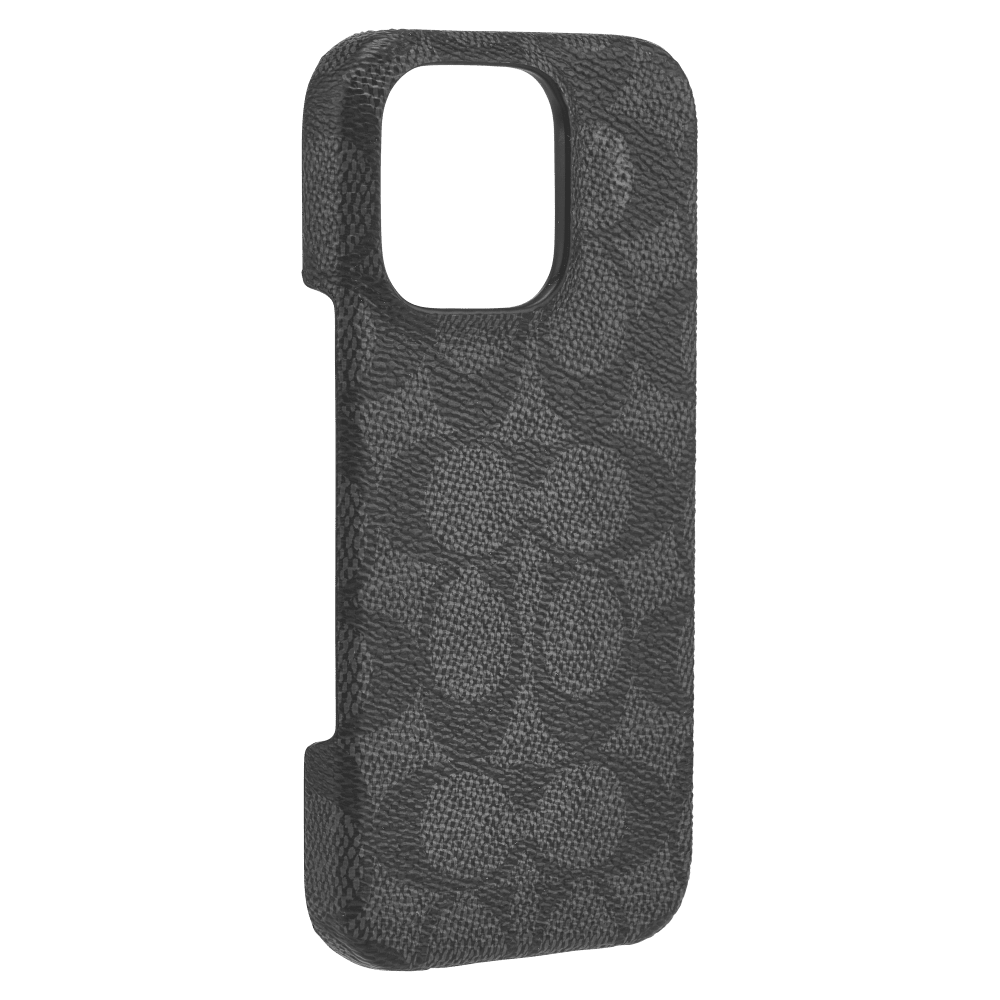 Wholesale cell phone accessory Coach - Slim Wrap Case for Apple iPhone 16 Pro - Signature Charcoal