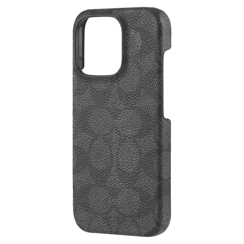 Wholesale cell phone accessory Coach - Slim Wrap Case for Apple iPhone 16 Pro - Signature Charcoal