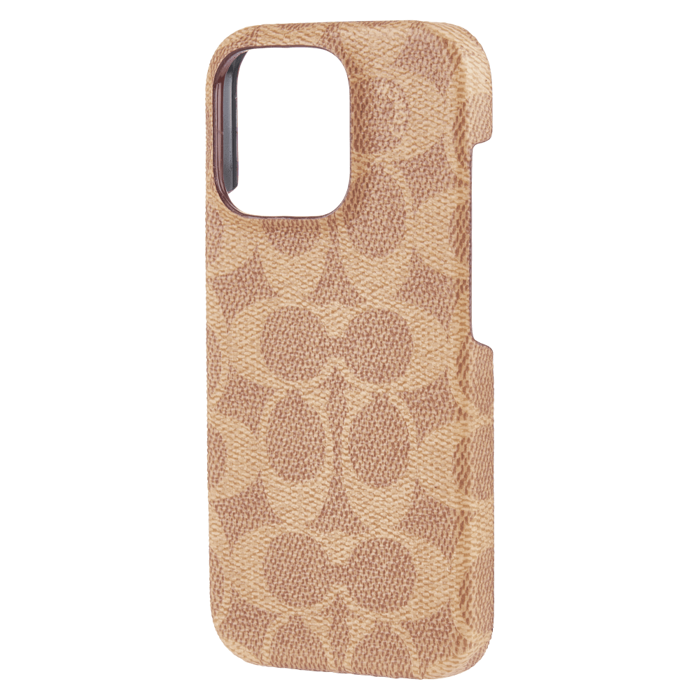 Wholesale cell phone accessory Coach - Slim Wrap Case for Apple iPhone 16 Pro - Signature Tan