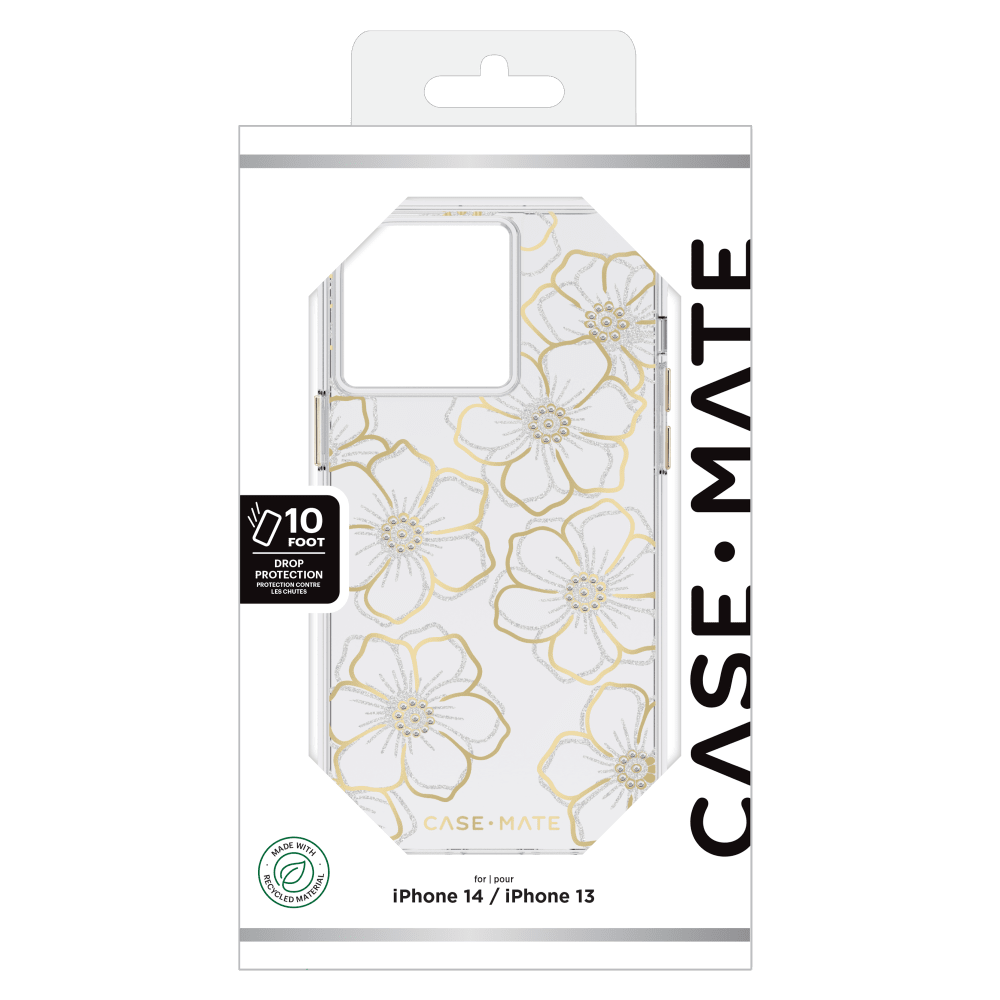 Wholesale cell phone accessory Case-Mate - Floral Gems Case for Apple iPhone 14  /  13 - Floral