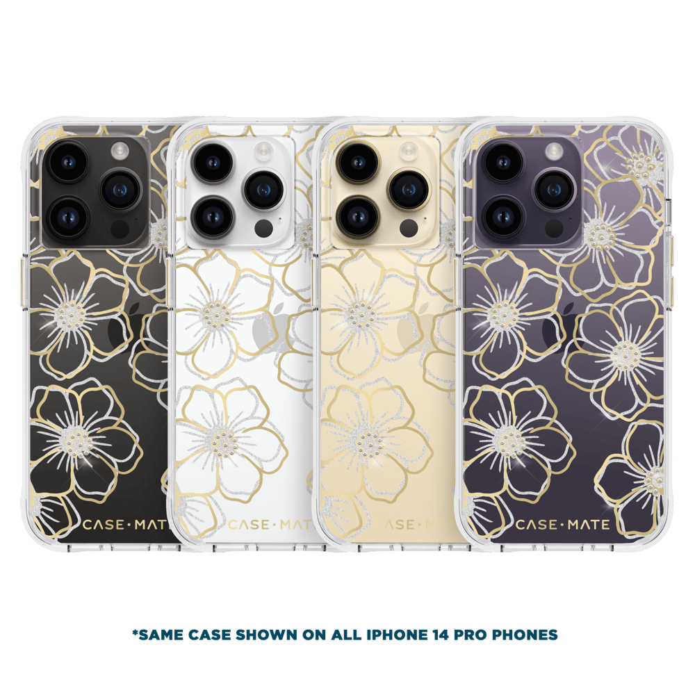 Wholesale cell phone accessory Case-Mate - Floral Gems Case for Apple iPhone 14 Pro - Floral