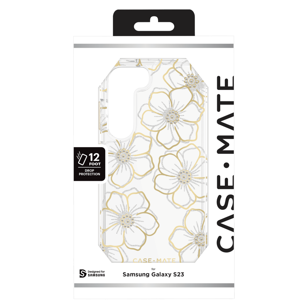 Wholesale cell phone accessory Case-Mate - Floral Gems Case for Samsung Galaxy S23 - Floral