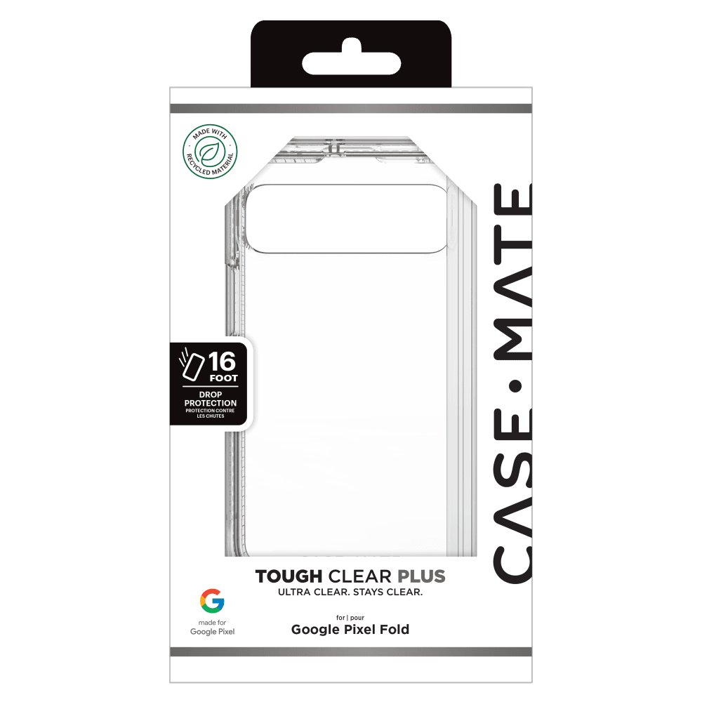 Wholesale cell phone accessory Case-Mate - Tough Case for Google Pixel Fold - Clear