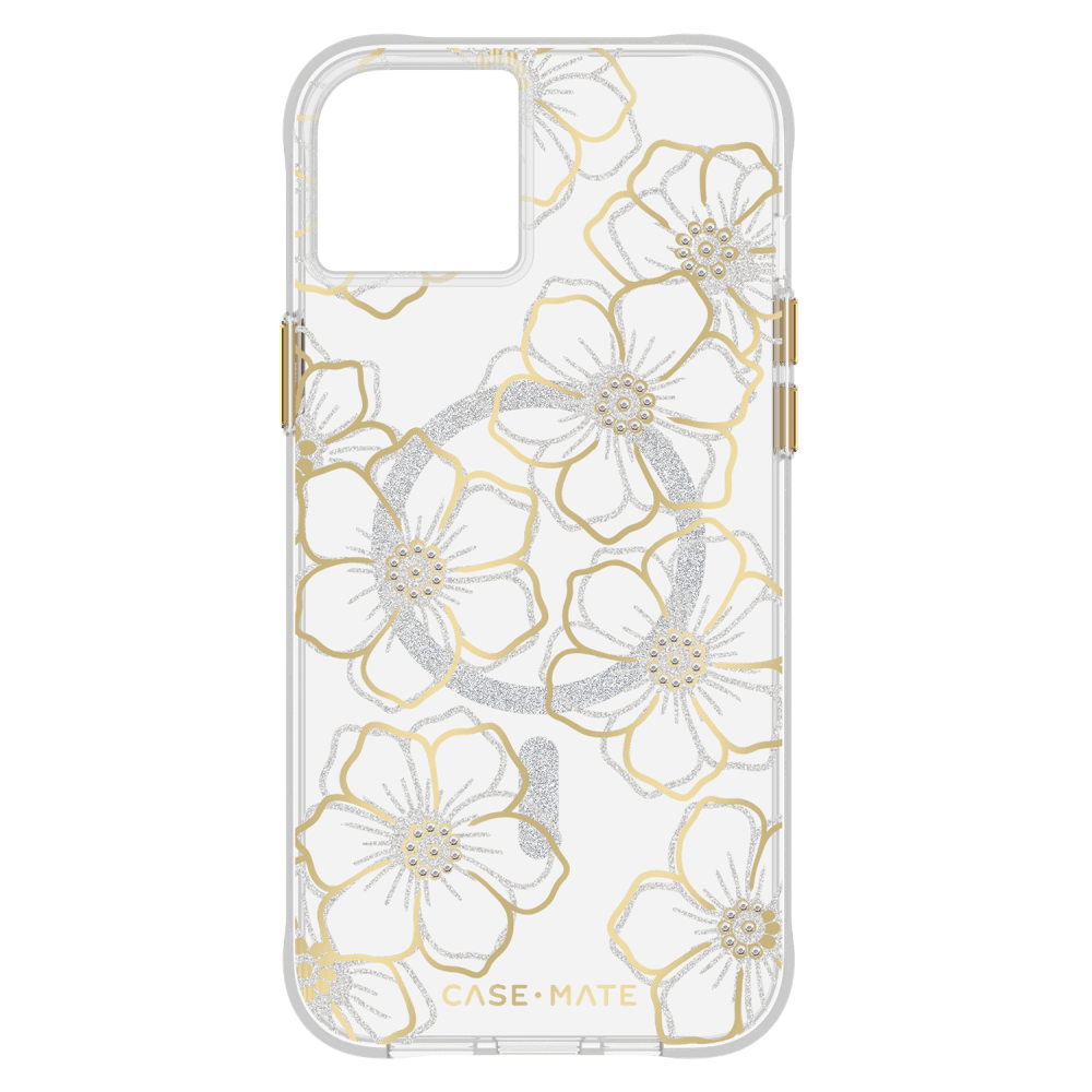 Wholesale cell phone accessory Case-Mate - Floral Gems MagSafe Case for Apple iPhone 15 Plus