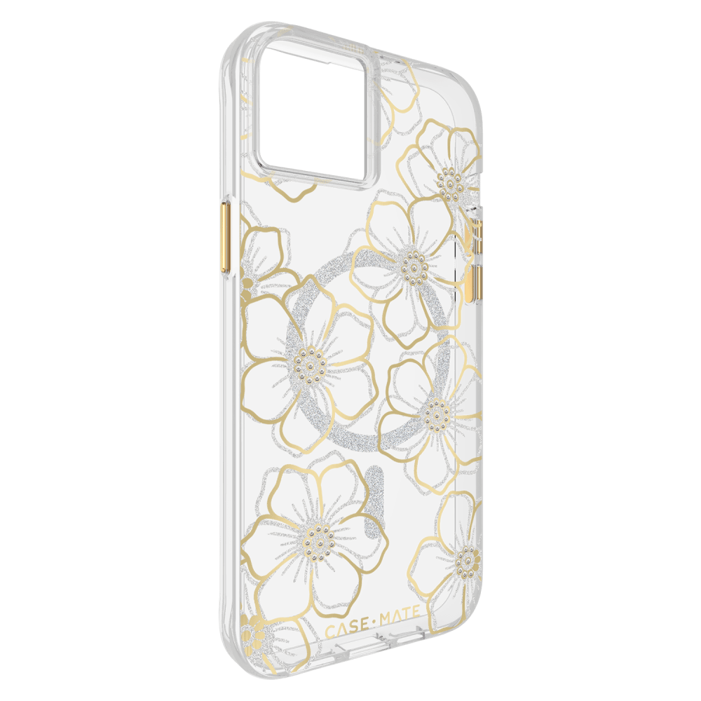 Wholesale cell phone accessory Case-Mate - Floral Gems MagSafe Case for Apple iPhone 15 Plus