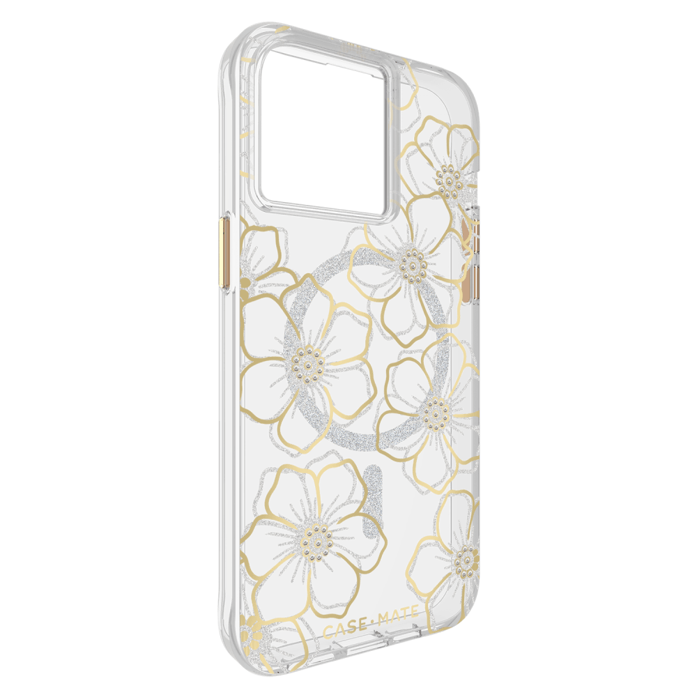 Wholesale cell phone accessory Case-Mate - Floral Gems MagSafe Case for Apple iPhone 15 Pro