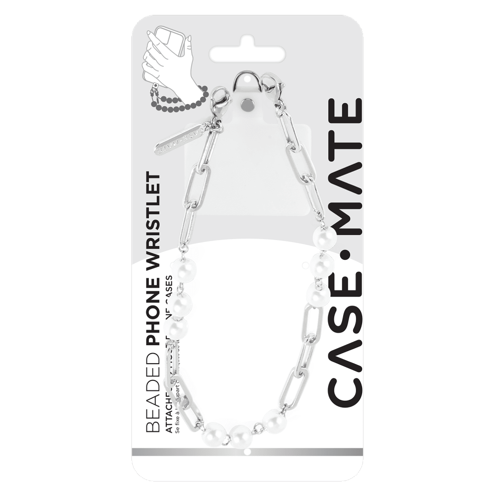 Wholesale cell phone accessory Case-Mate - Link Chain Phone Wristlet - Silver Pearl