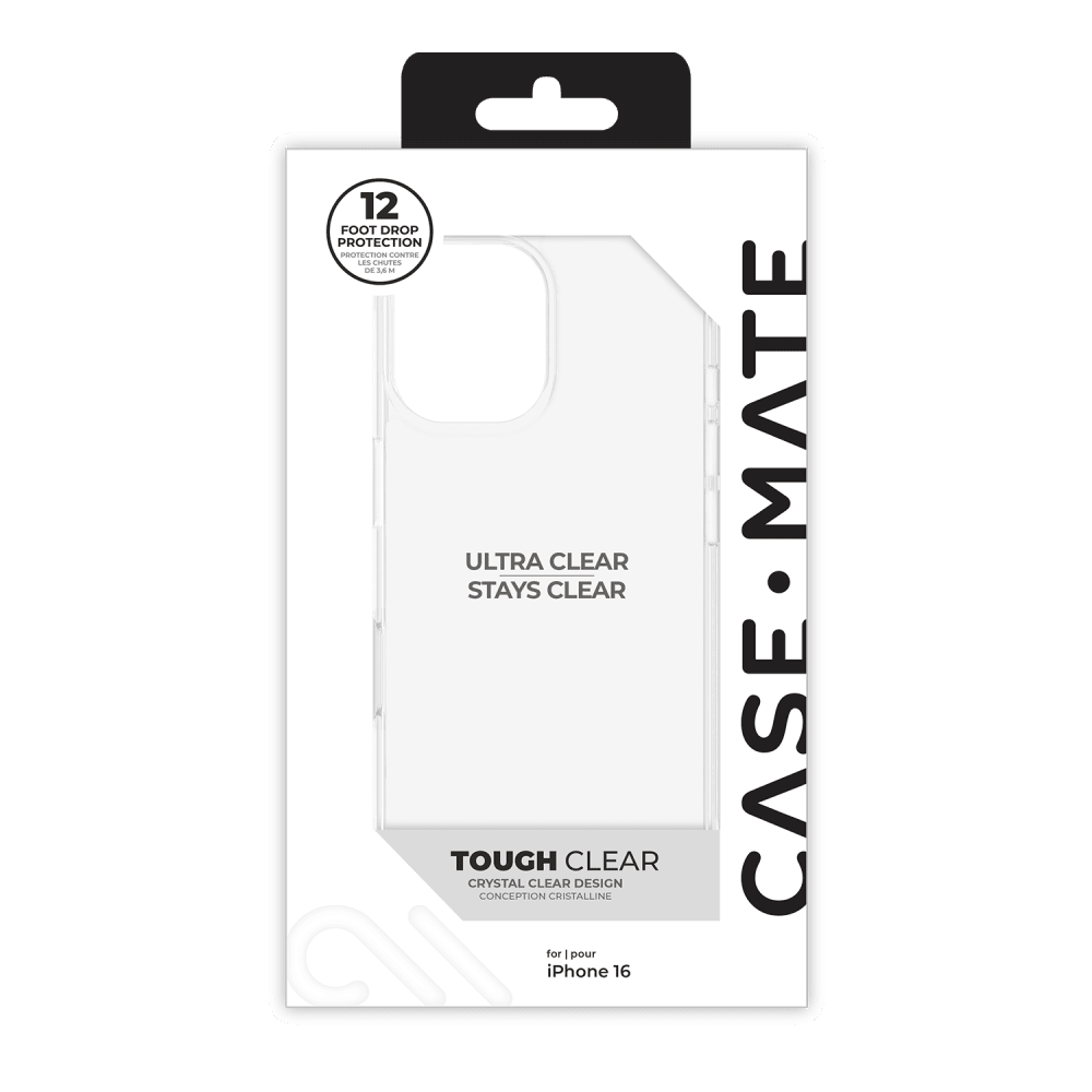 Wholesale cell phone accessory Case-Mate - Tough Case for Apple iPhone 16 - Clear