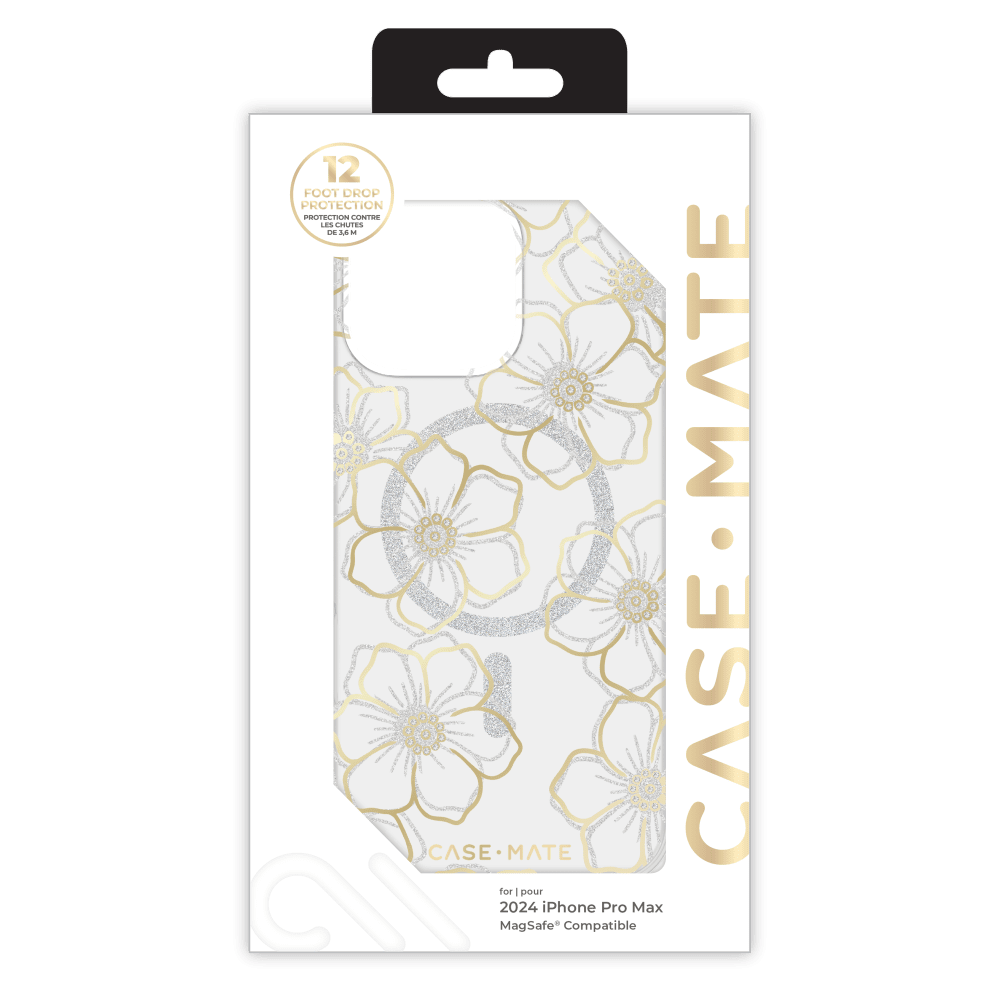 Wholesale cell phone accessory Case-Mate - Floral Gems MagSafe Case for Apple iPhone 16 Pro