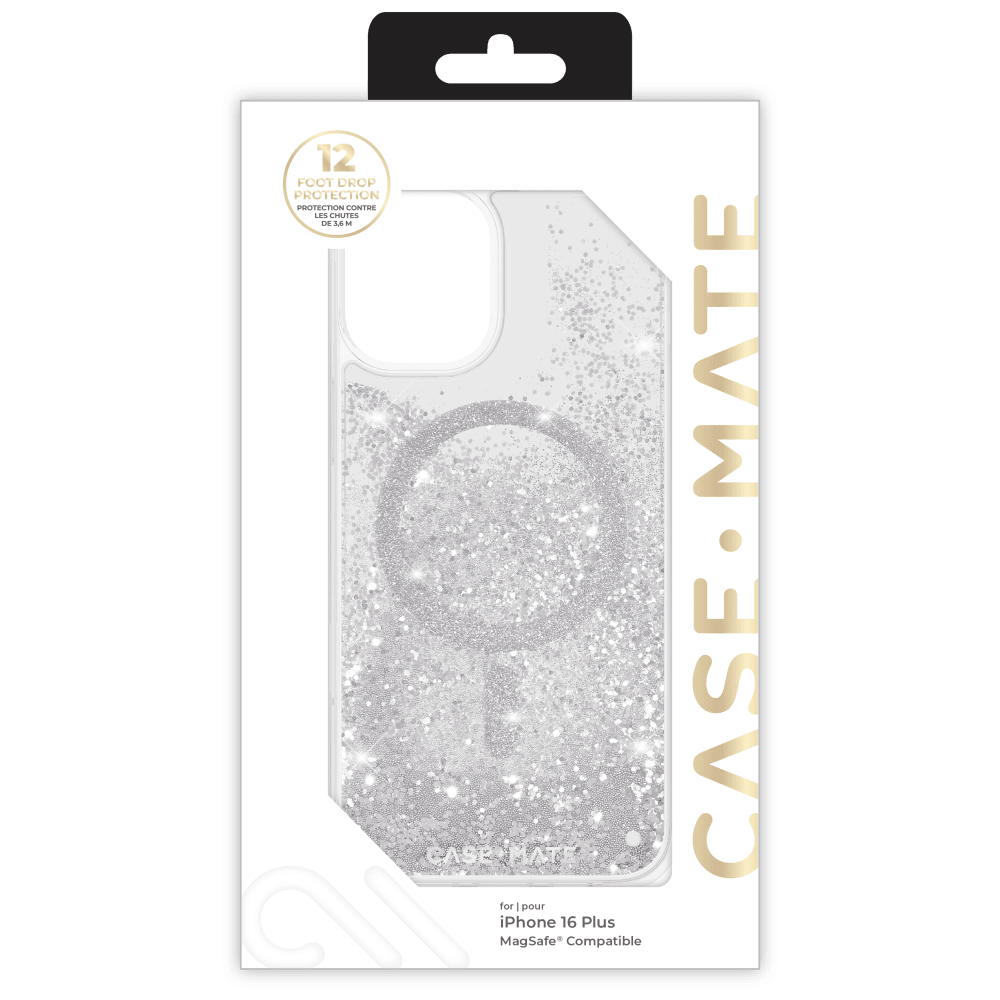 Wholesale cell phone accessory Case-Mate - Waterfall Case for Apple iPhone 16 Plus - Silver