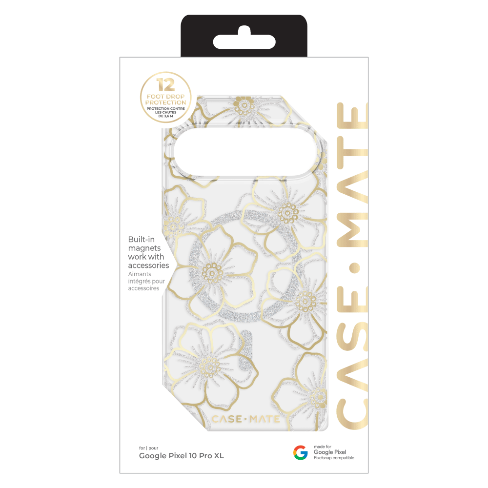 Wholesale cell phone accessory Case-Mate - Floral Gems Case with Magnet for Google Pixel 10