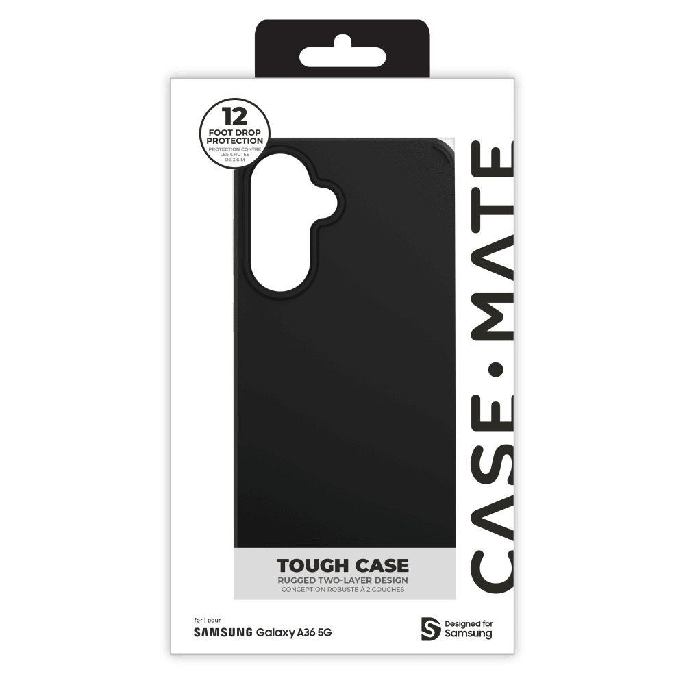 Wholesale cell phone accessory Case-Mate - Tough Case for Samsung Galaxy A36 5G - Black