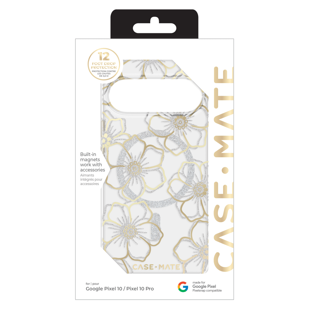 Wholesale cell phone accessory Case-Mate - Floral Gems Case with Magnet for Google Pixel 10