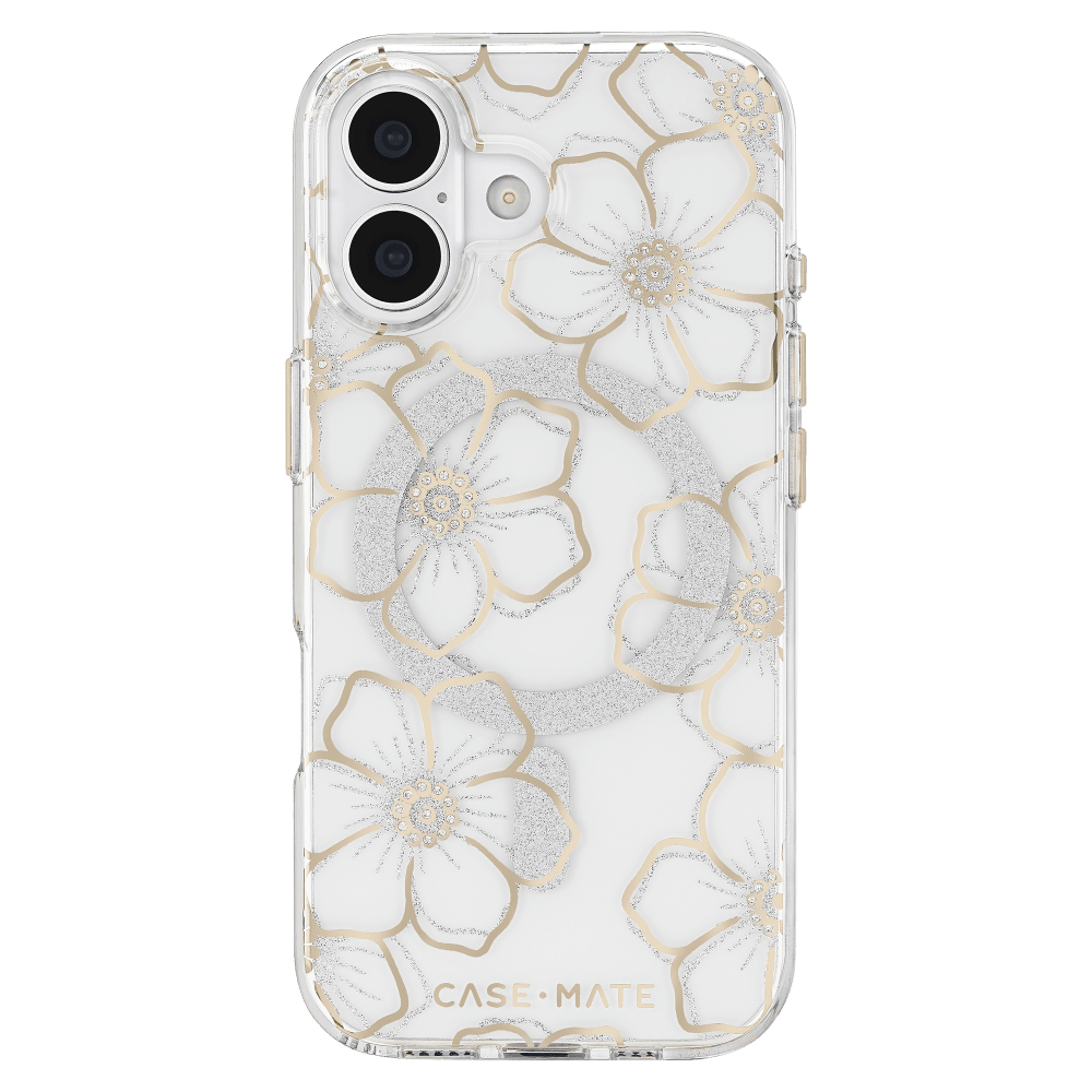 Wholesale cell phone accessory Case-Mate - Floral Gems MagSafe Case for Apple iPhone 17 - Gold