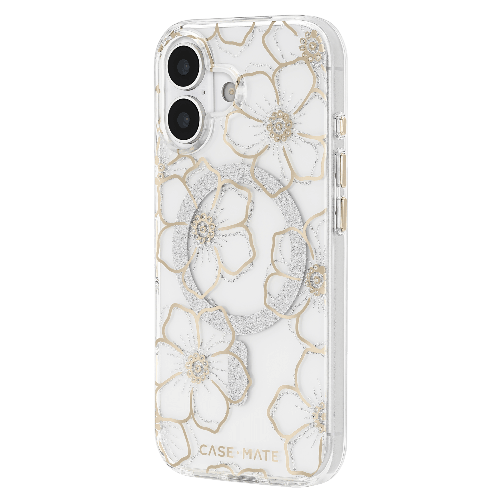 Wholesale cell phone accessory Case-Mate - Floral Gems MagSafe Case for Apple iPhone 17 - Gold