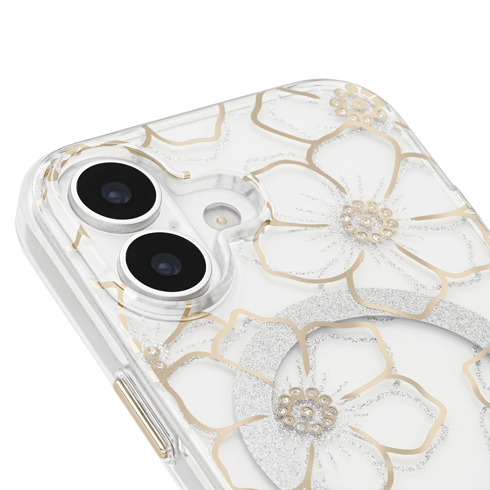 Wholesale cell phone accessory Case-Mate - Floral Gems MagSafe Case for Apple iPhone 17 - Gold
