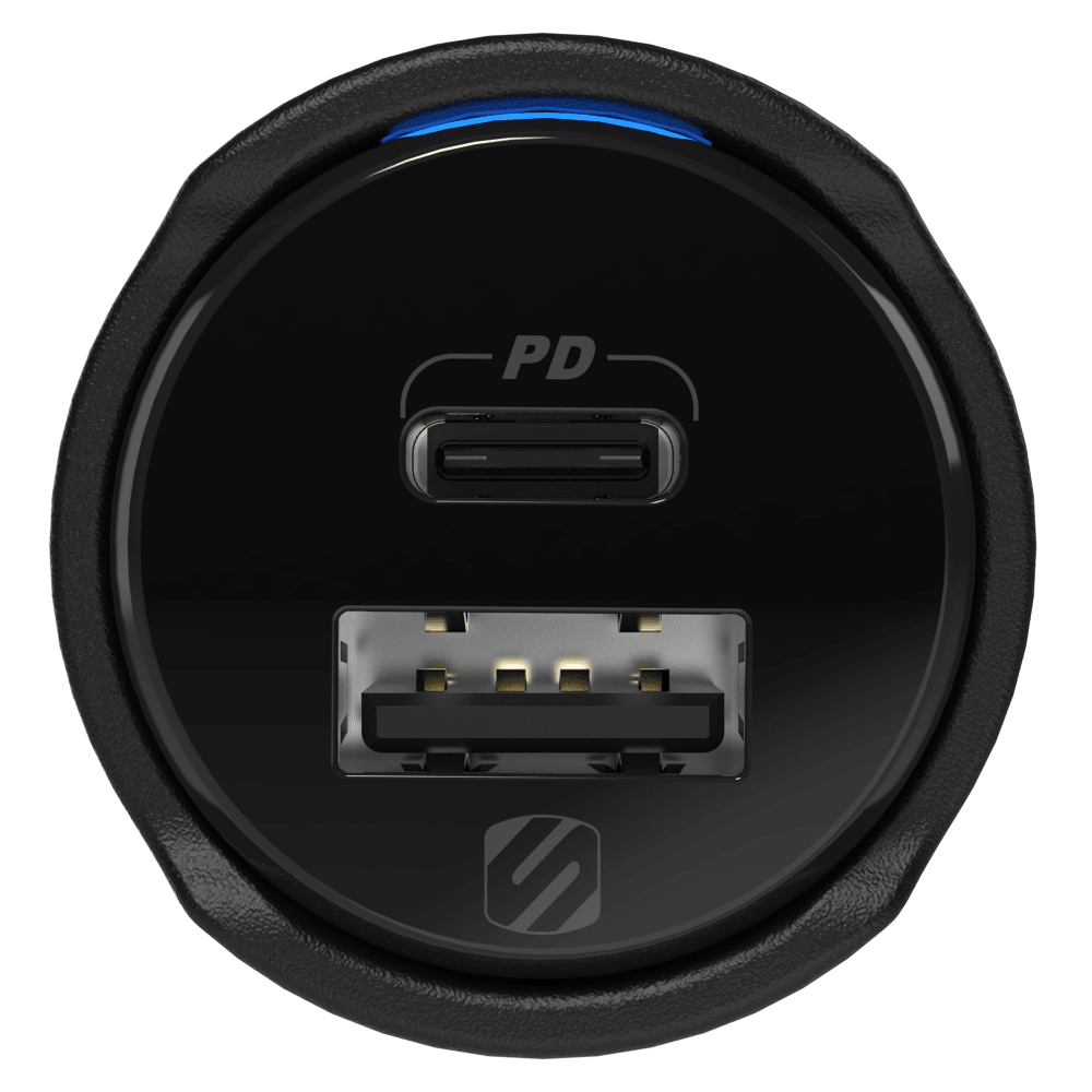 Wholesale cell phone accessory Scosche - Item Locator with Dual-Port 12V Charger 32W - Black