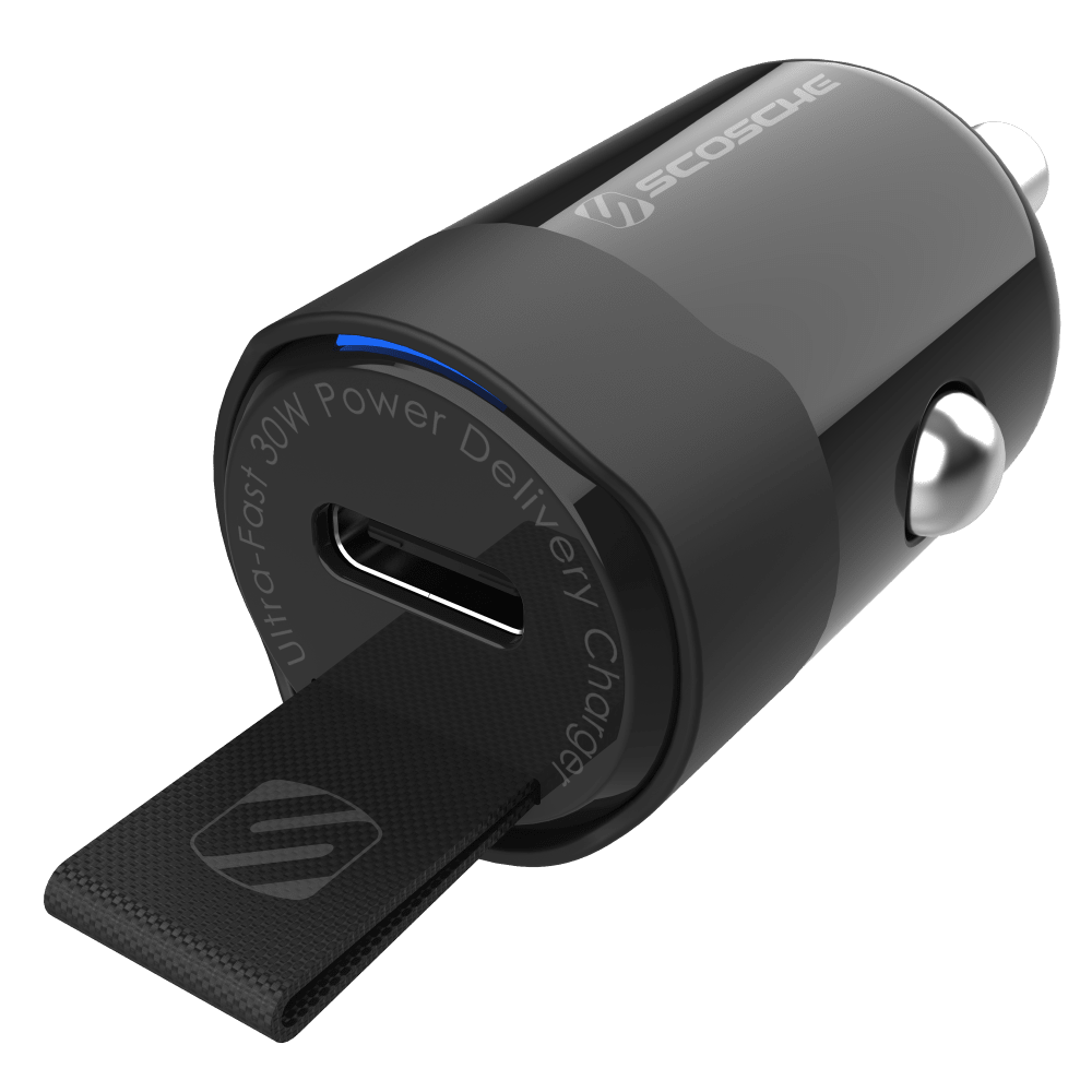 Wholesale cell phone accessory Scosche - PowerVolt Fast Charge USB C Car Charger 30W - Black