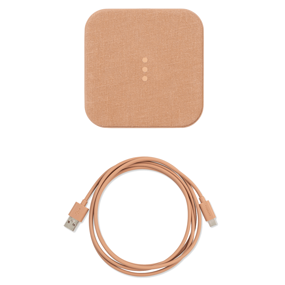 Wholesale cell phone accessory Courant - CATCH:1 Essentials Wireless Charging Pad - Camel