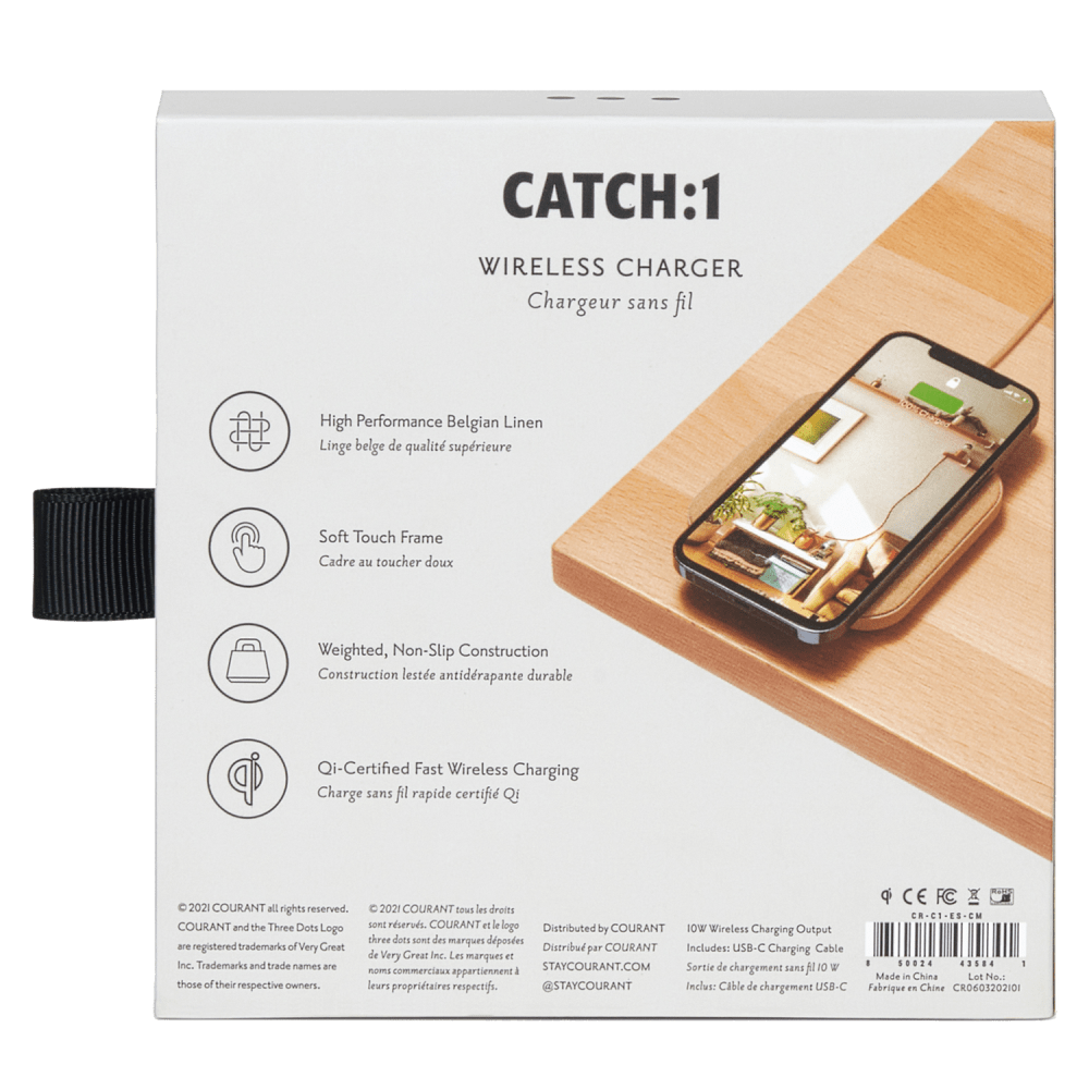 Wholesale cell phone accessory Courant - CATCH:1 Essentials Wireless Charging Pad - Camel