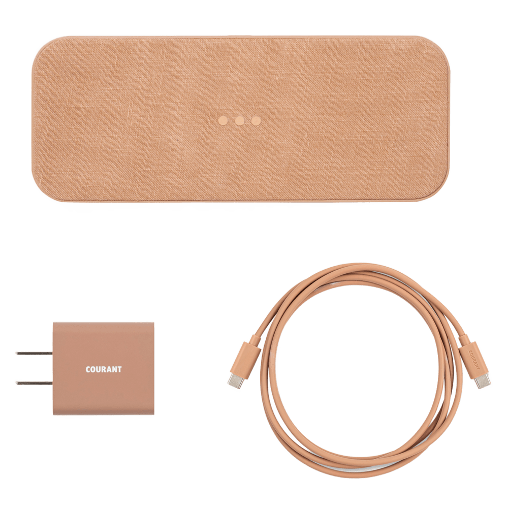 Wholesale cell phone accessory Courant - CATCH:2 Essentials Wireless Charging Pad - Camel