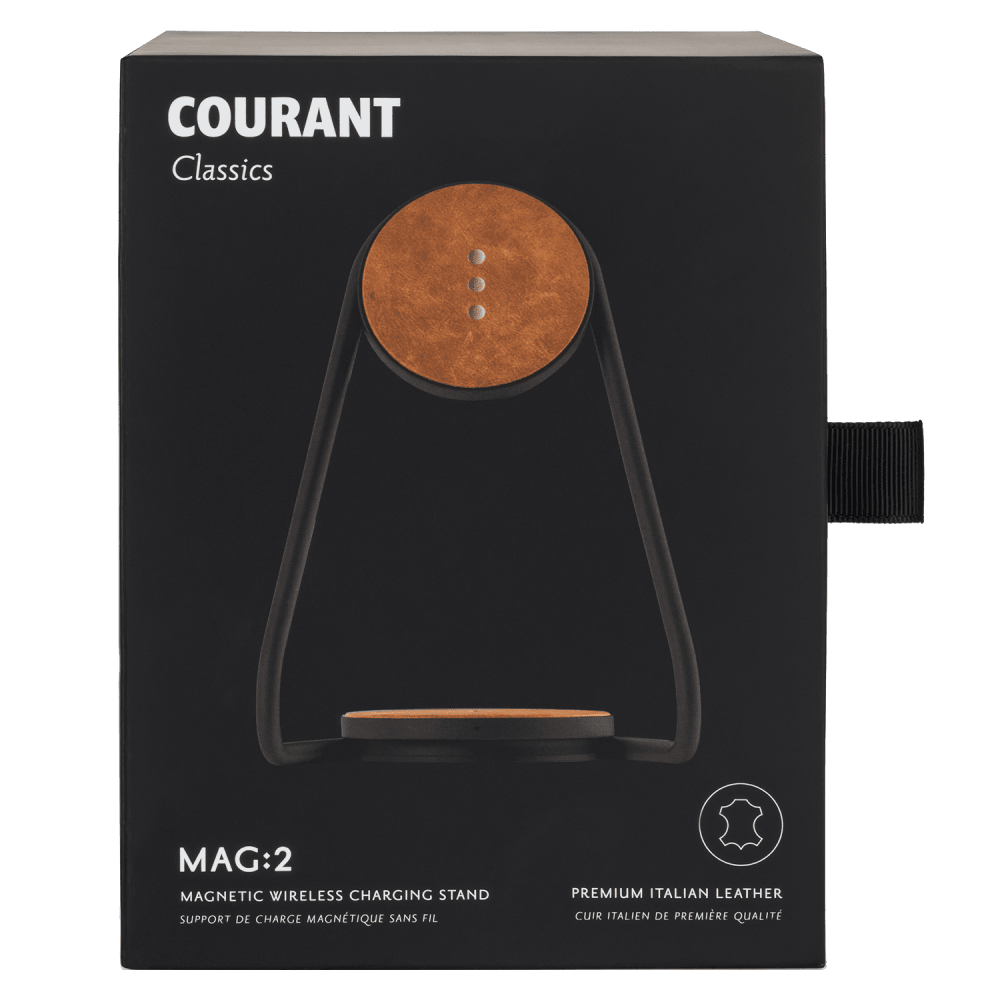 Wholesale cell phone accessory Courant - MAG:2 Classics Wireless MagSafe Charging Pad - Saddle