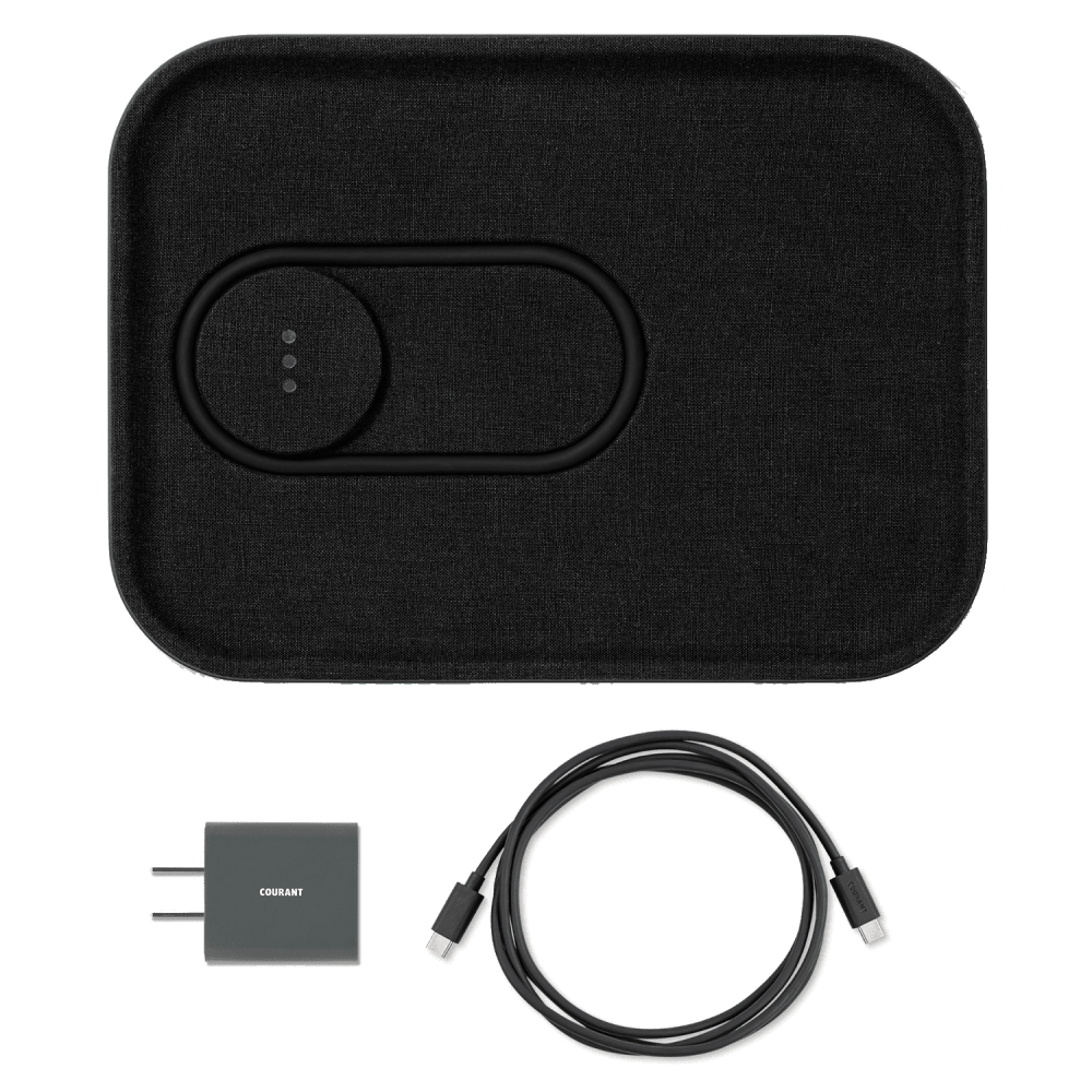 Wholesale cell phone accessory Courant - MAG:3 Essentials Wireless MagSafe Charging Pad - Charcoal