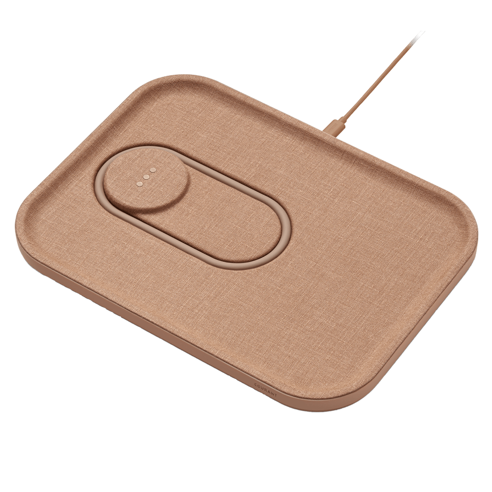 Wholesale cell phone accessory Courant - MAG:3 Essentials Wireless MagSafe Charging Pad - Camel