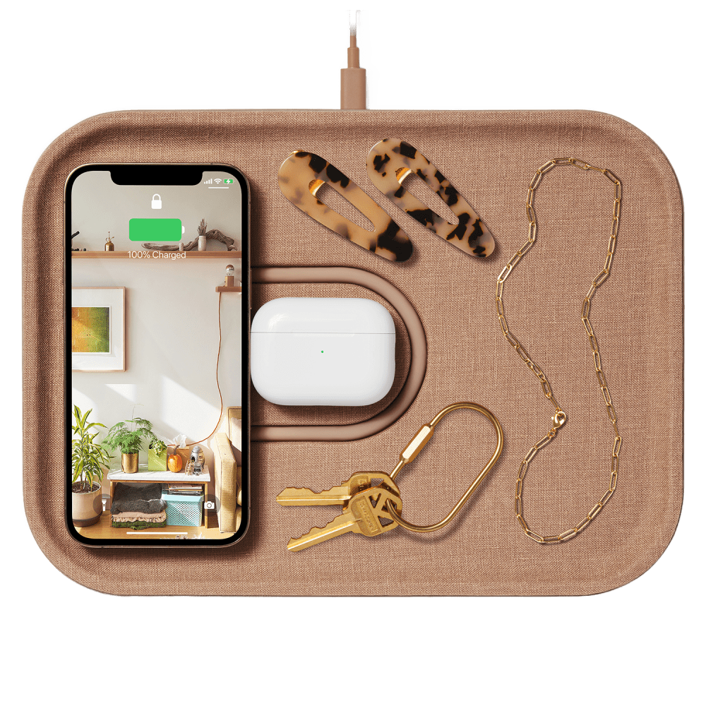 Wholesale cell phone accessory Courant - MAG:3 Essentials Wireless MagSafe Charging Pad - Camel