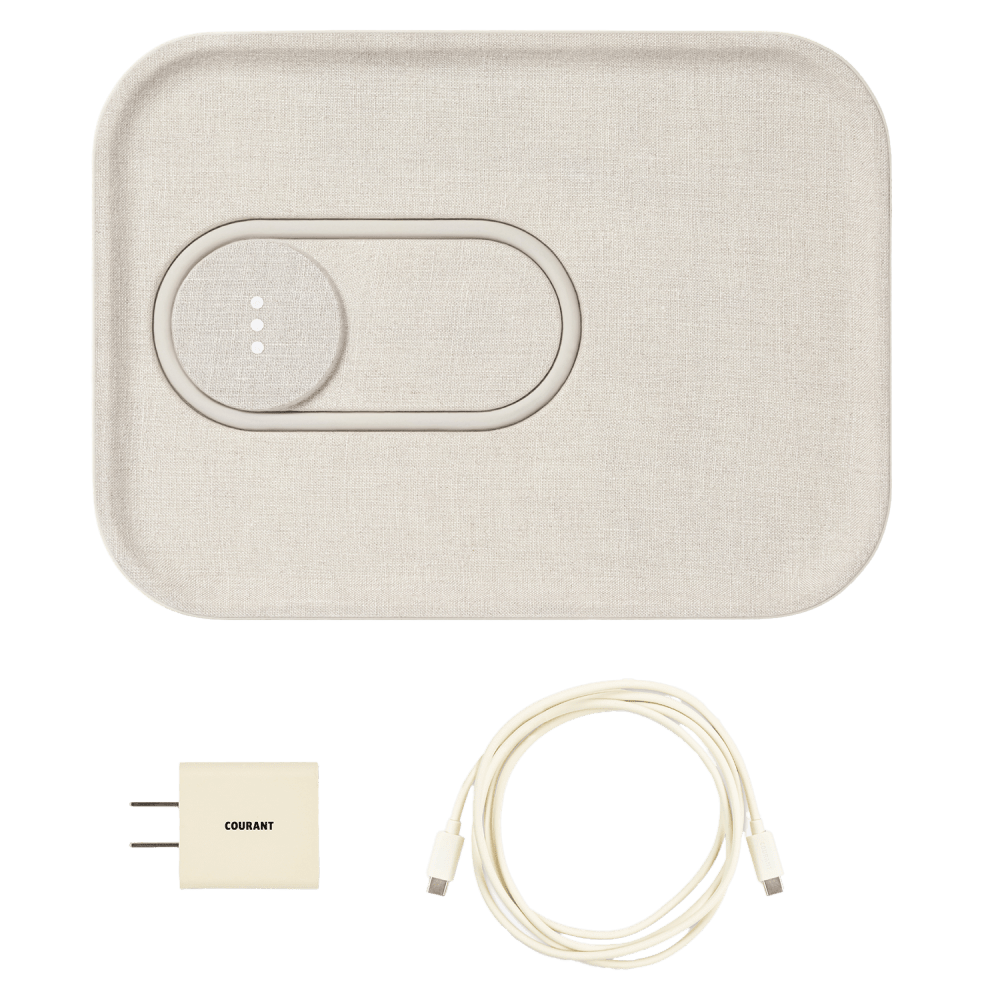 Wholesale cell phone accessory Courant - MAG:3 Essentials Wireless MagSafe Charging Pad - Natural