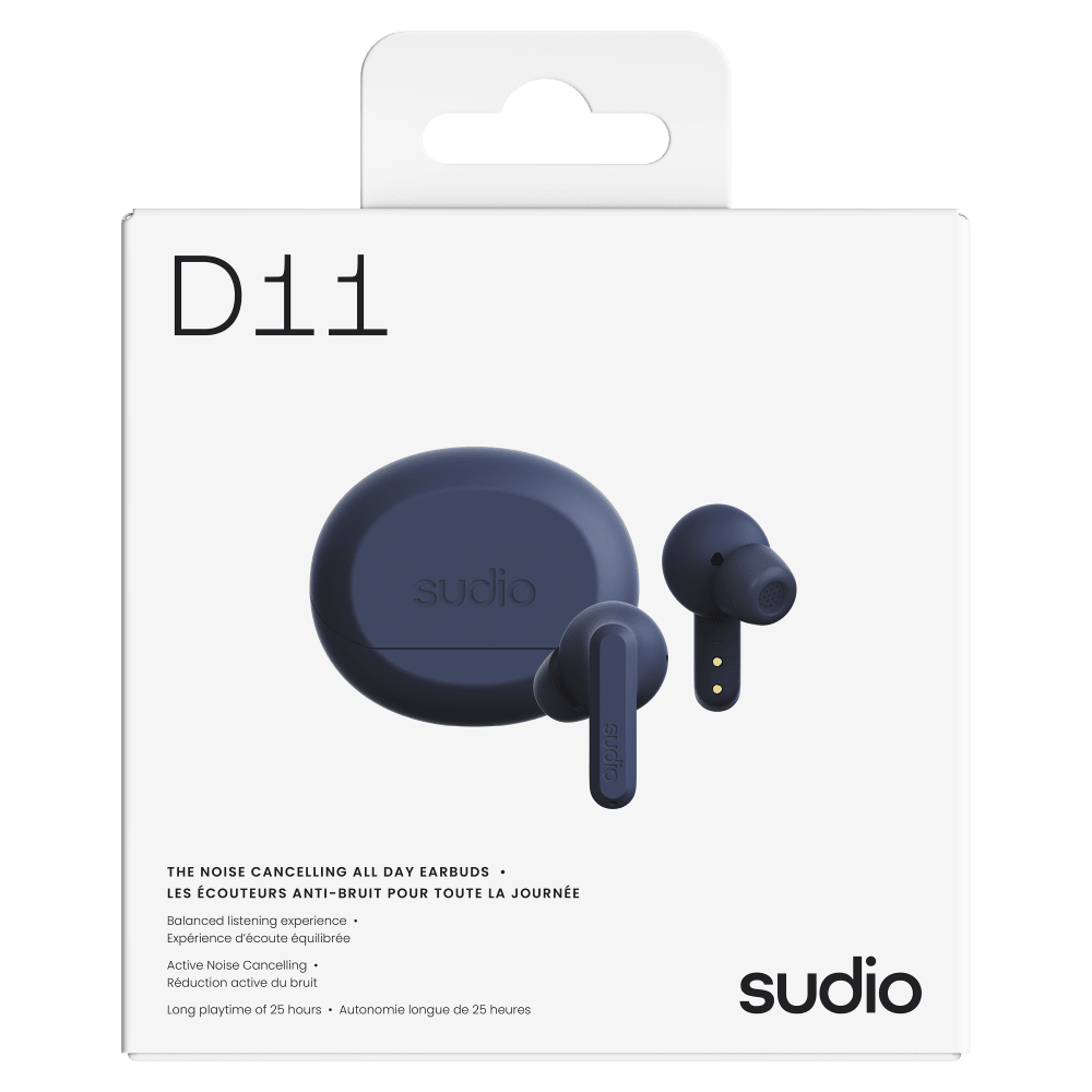 Wholesale cell phone accessory Sudio - D11 Comfy All-Day Earbuds - Blue