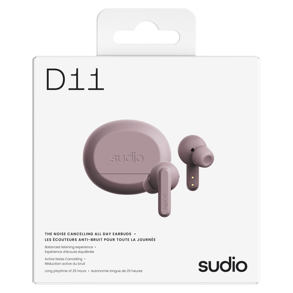 Wholesale cell phone accessory Sudio - D11 Comfy All-Day Earbuds - Pink