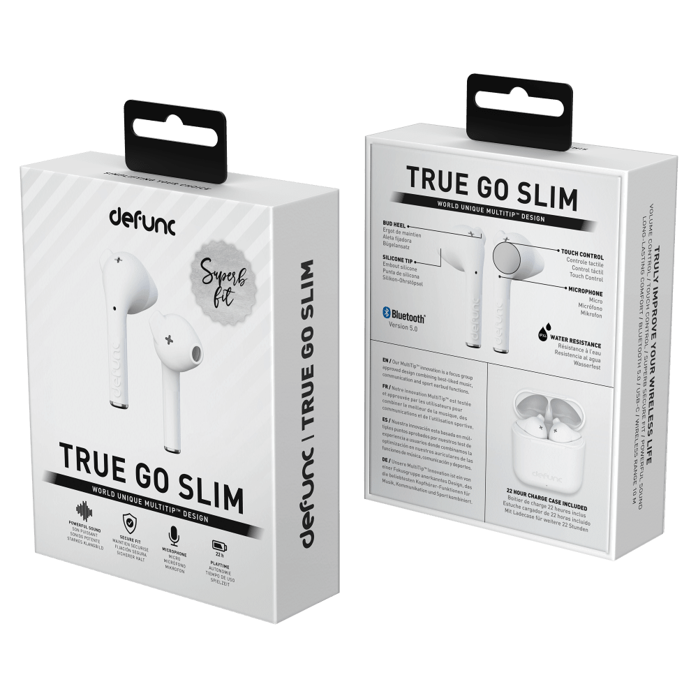 Wholesale cell phone accessory Defunc - True GO Slim Wireless In Ear Headphones - White