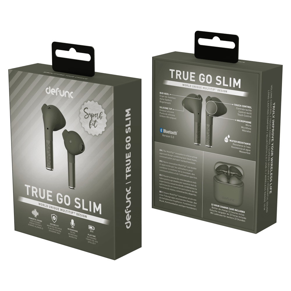 Wholesale cell phone accessory Defunc - True GO Slim Wireless In Ear Headphones - Green