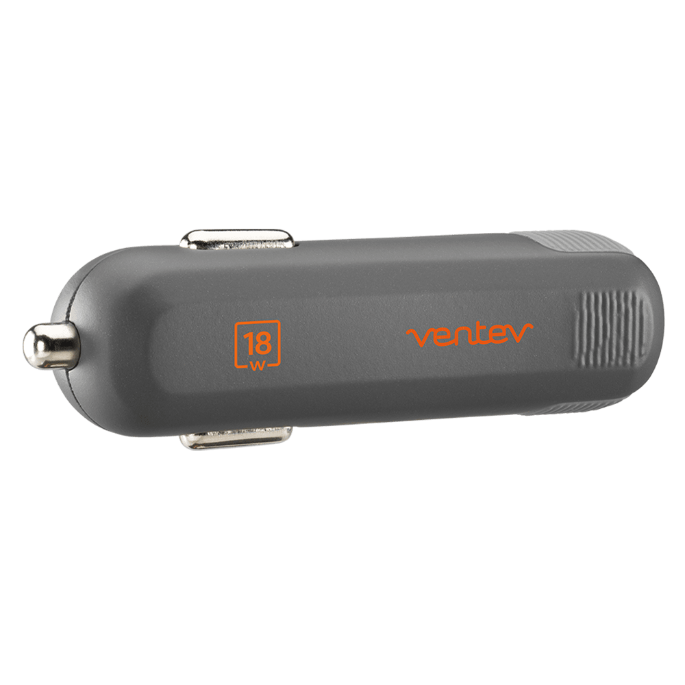 Wholesale cell phone accessory Ventev - PD 18W dashport pd1180 USB C Car Charger - Gray