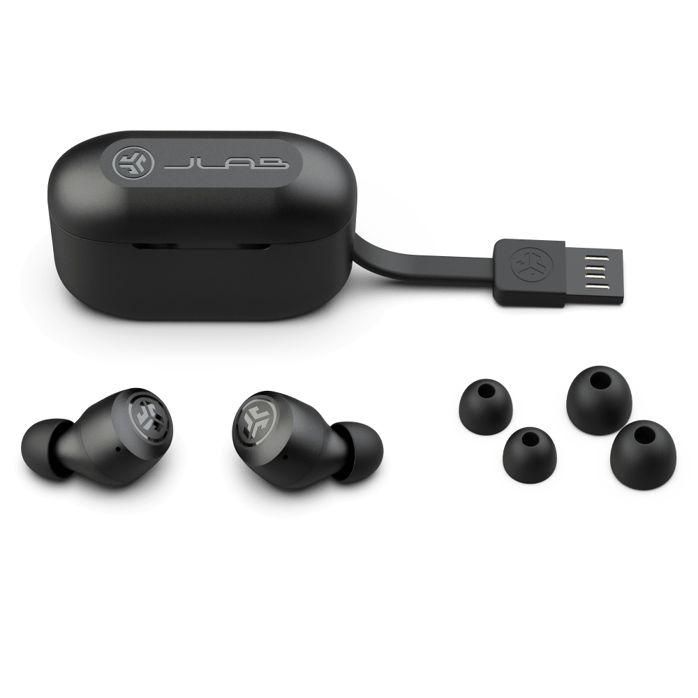 Wholesale cell phone accessory JLab - GO Air POP True Wireless In Ear Earbuds - Black