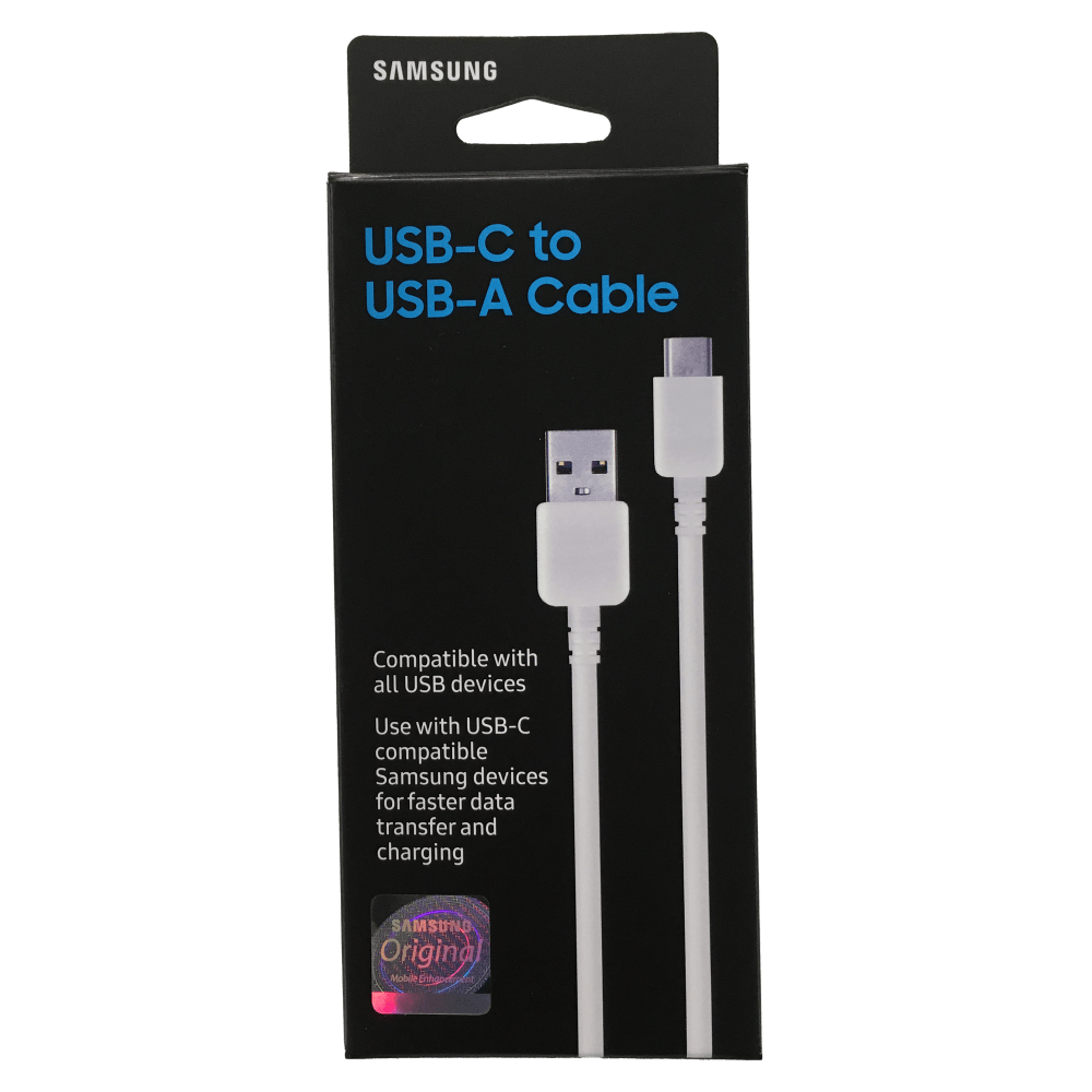 Wholesale cell phone accessory Samsung - USB A to USB C Cable 3.3ft - White