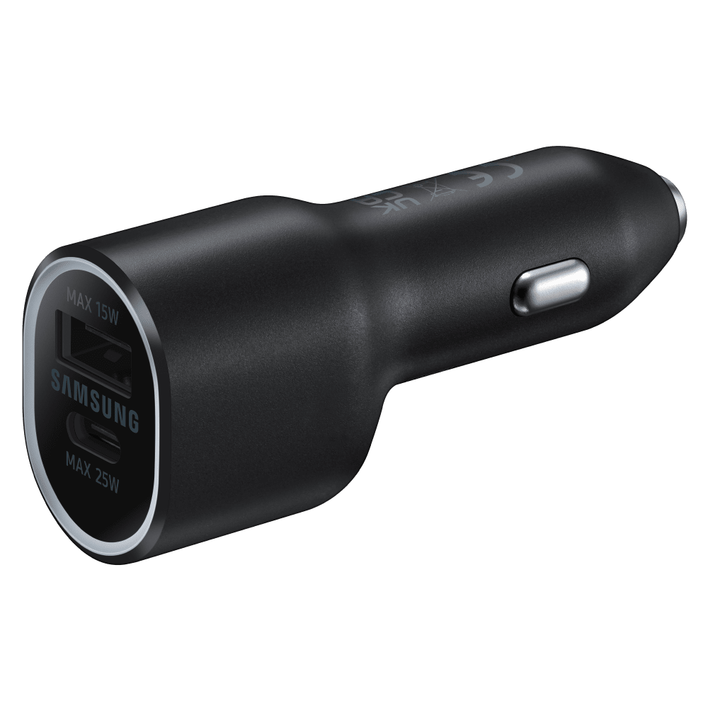 Wholesale cell phone accessory Samsung - Duo Car Charger 40W - Black