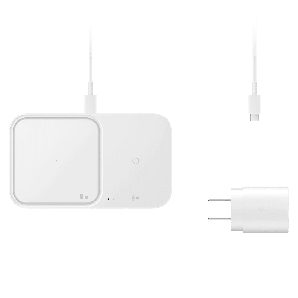  SAMSUNG 15W Wireless Charger Duo w/USB C Cable, Fast