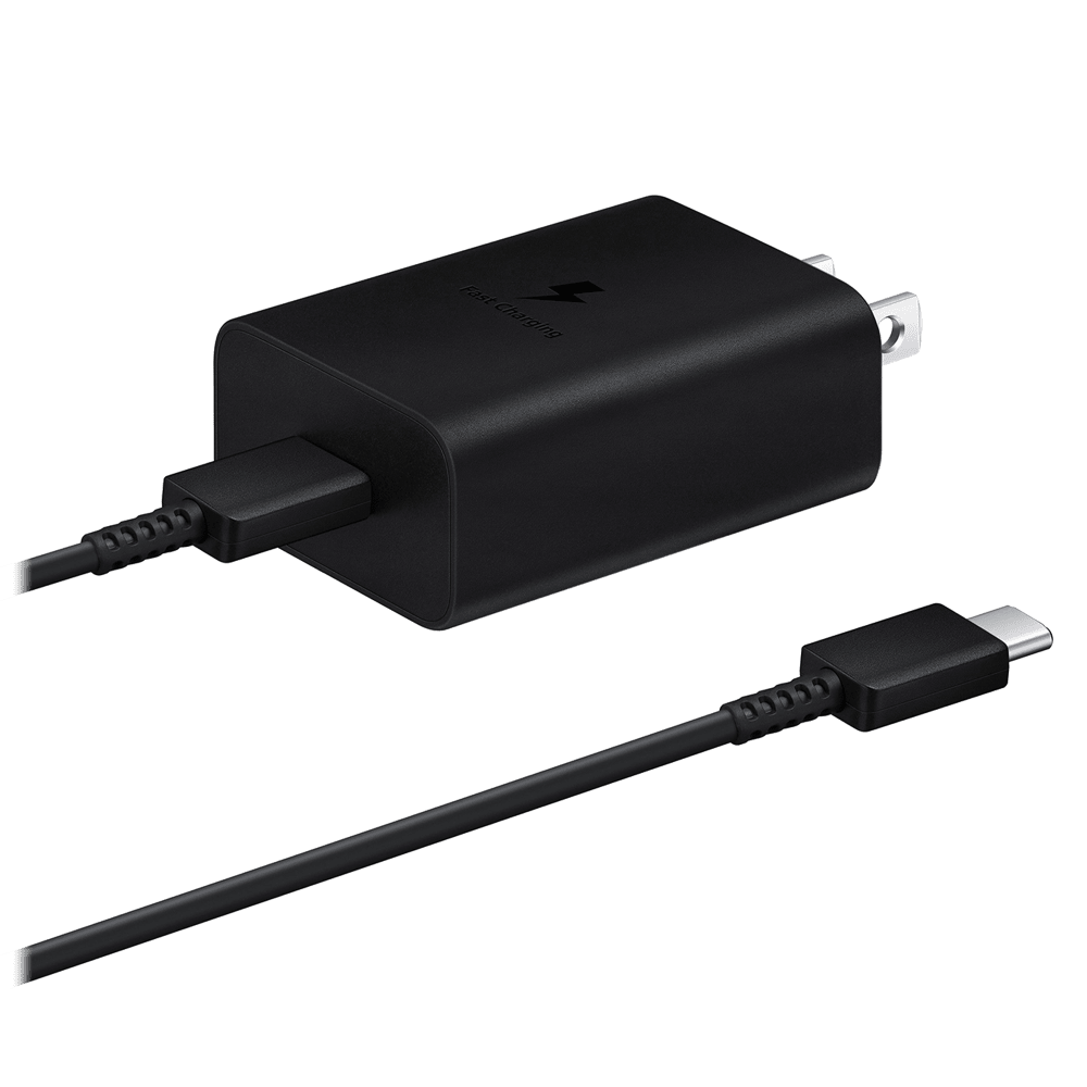 Wholesale cell phone accessory Samsung - Power Adapter 15W with USB C Cable - Black