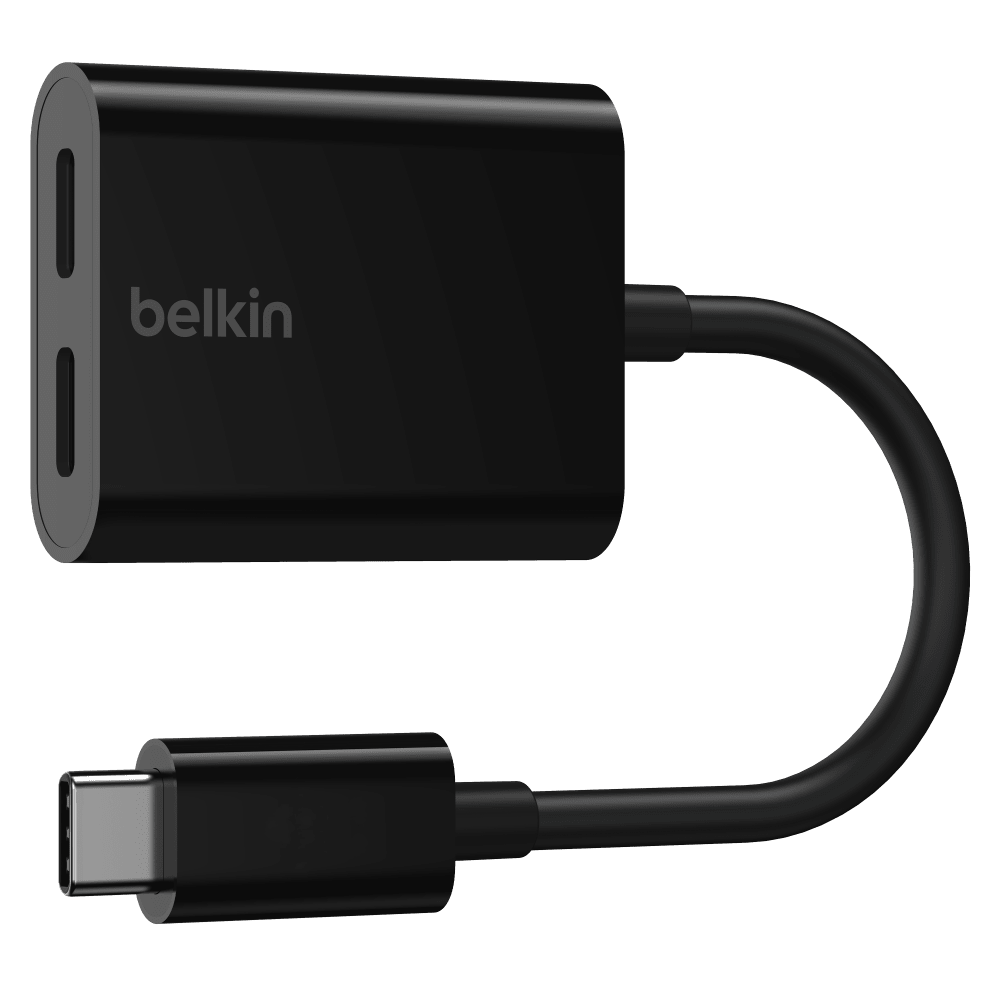 Wholesale cell phone accessory Belkin - USB C Audio and Charge Adapter - Black